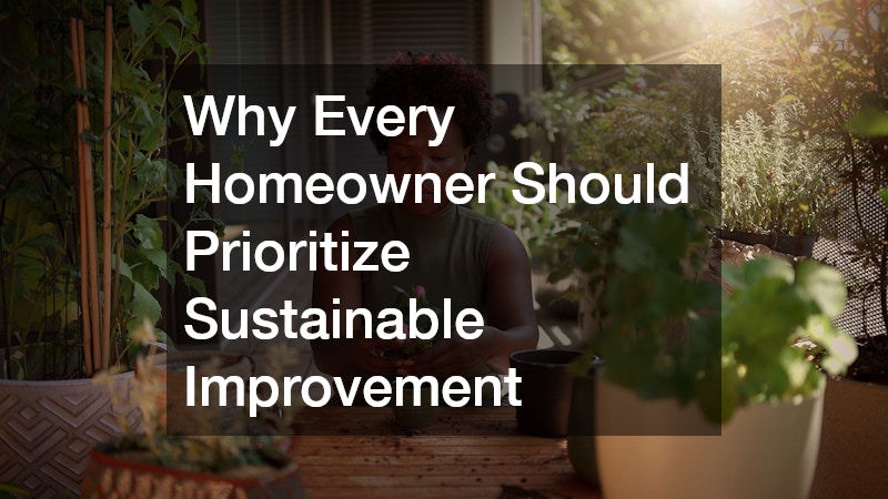 Why Every Homeowner Should Prioritize Sustainable Improvement
